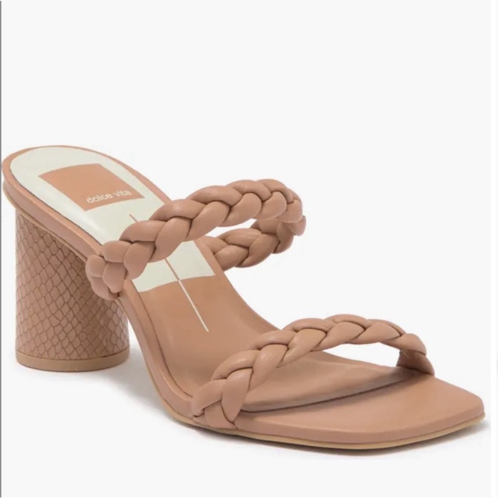 Dolce vita Nairi woven braided square toe heels